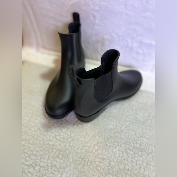 Asgard Rain Boots Black Ankle Short with Heel Pull Tabs US 7 / EUR 37 Women's - Picture 10 of 16